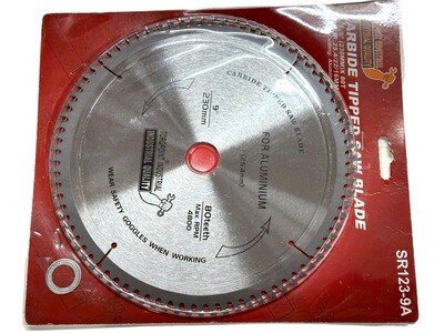 9” (230mm) 80 Teeth Aluminium Carbide Tipped Saw Blade Cutting