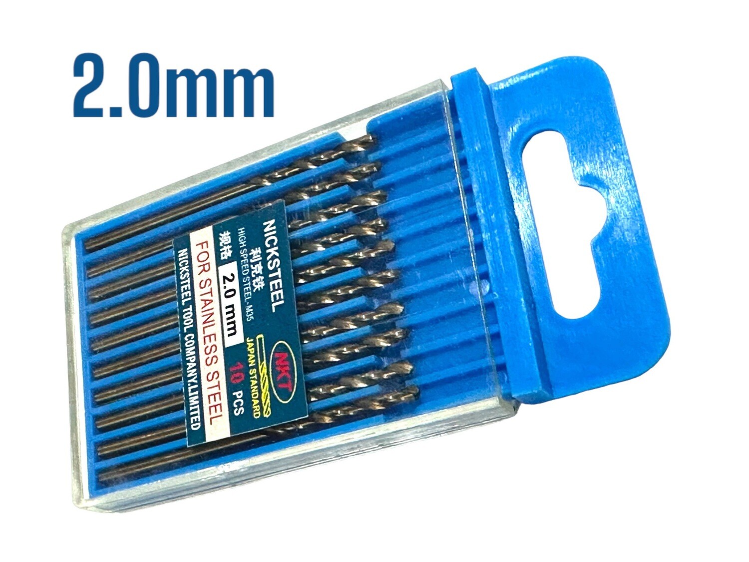 2MM HSS Drill Bits suitable for Stainless Steel SOLD INDIVIDUALLY