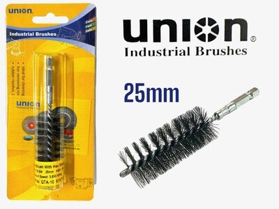 25mm Tube Wire Brush with Hex