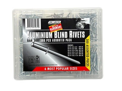 300 Piece Multi Assortment Rivets