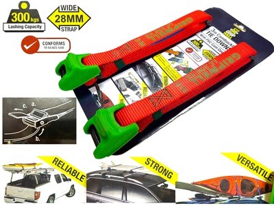 2PC Tie Down Straps 3.0M x 28mm
