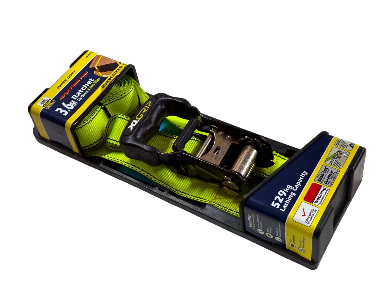 3.6m Ratchet Tie Down 529Kg Capacity