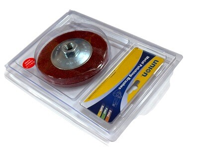 Polishing Disk 180g M14 x 2.0 and M10 x 1.5 Adaptor included