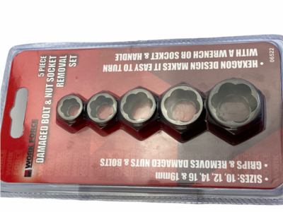 5 Piece Twist Nut Sockets
