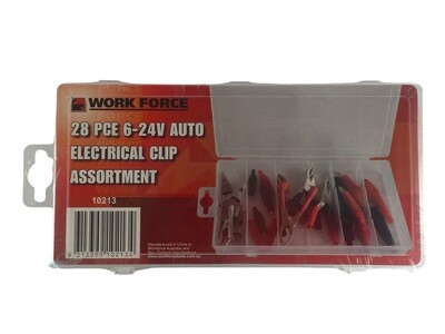 28 Pc 6 - 24V Auto Electrical Clip Assortment