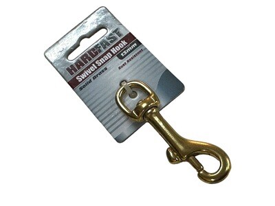13mm Snap Hook Brass 1/2” D Ring