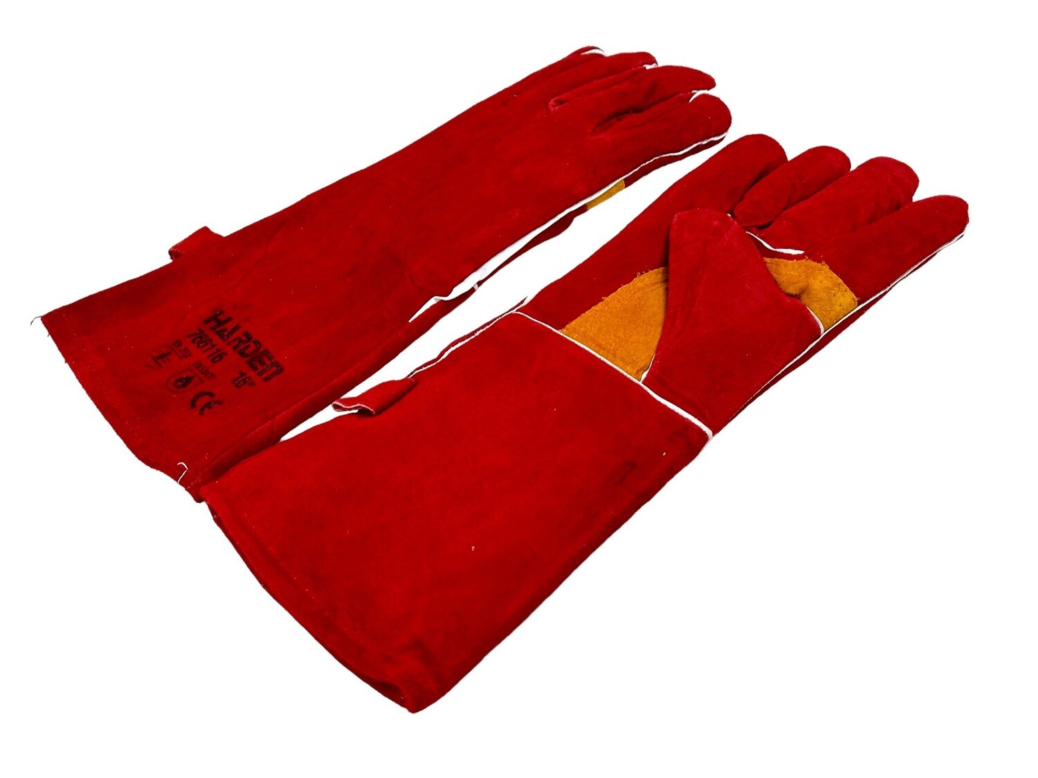 Welding Gloves Red 16&quot; Pair