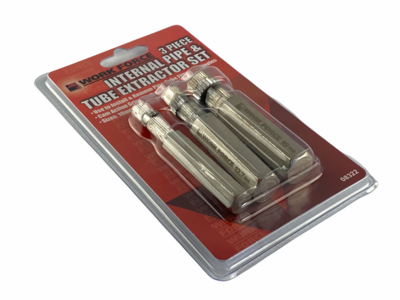 3 Piece Internal Pipe and Tube Extractor Set