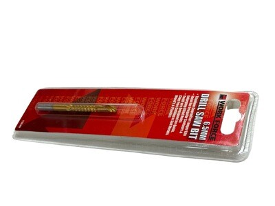Saw Drill Bit 6.5mm Serrated Titanium Coated.