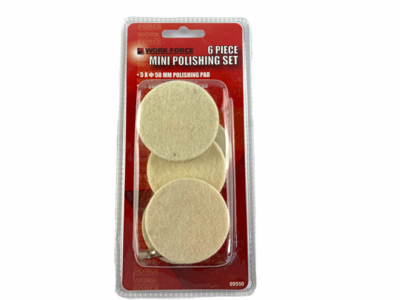 6 Piece Polishing Kit Hex Quick Change