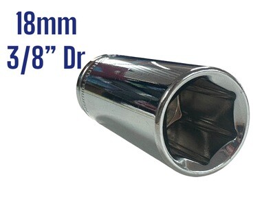 18mm Deep Socket 3/8&quot; Drive 6 Point
