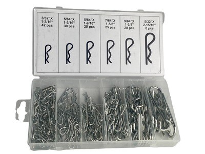 150 Piece R Clip assortment