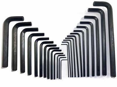 25 PC Allen Key Hex Set Metric and SAE