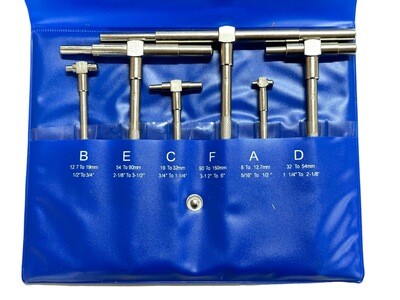 6 Pc Telescoping Gages Gauge Set 5/16” - 6”