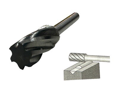 Aluminium Cut Flat Top 12mm with 6mm Shank