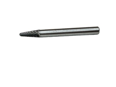 Round Nose Single Cut Carbide Burr 6mm x 16mm 6mm Shank
