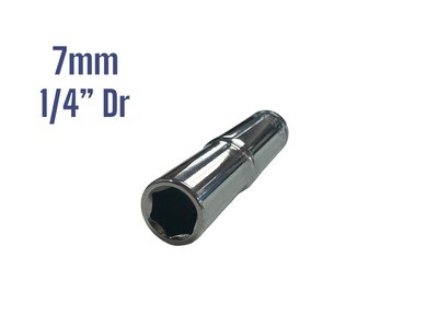 7mm 1/4” Dr Deep Socket