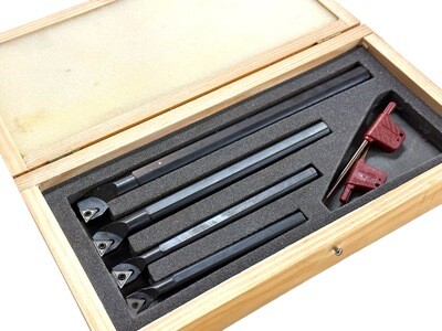 Boring Bar Set 4 Piece 8, 10, 12 and 16mm Indexable