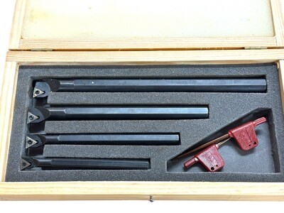 Boring Bar Set 4 Piece 8, 10, 12 and 16mm Indexable