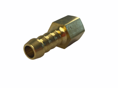 Air Hose Fitting Brass 1/4&quot; BSP F x 3/8&quot; Barb