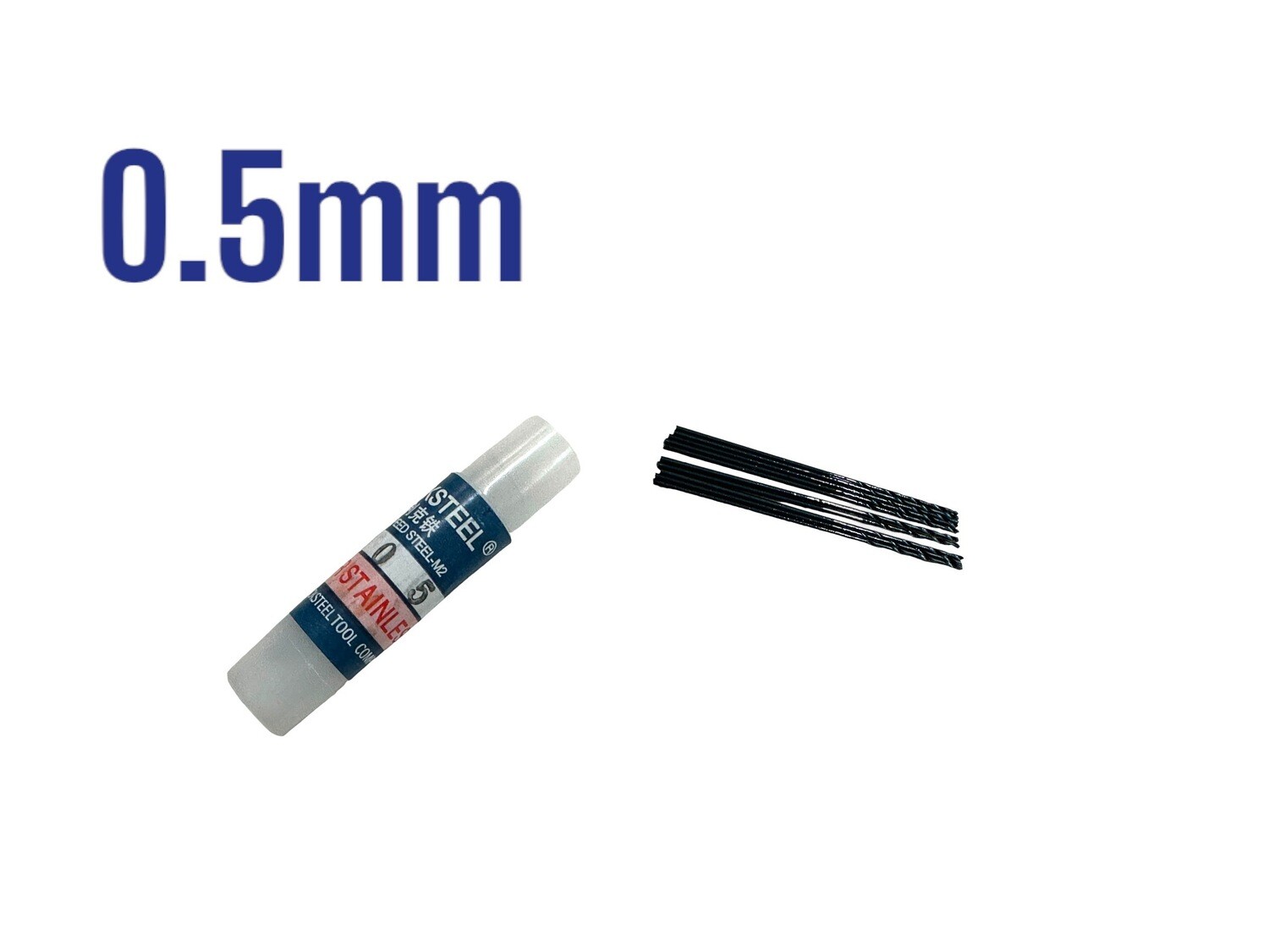 0.5mm Drill Bits Stainless Steel SOLD INDIVIDUALLY