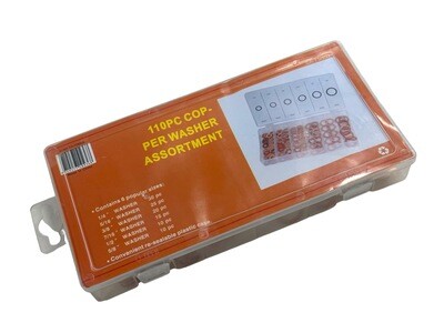 110 Piece Copper Washer Assortment