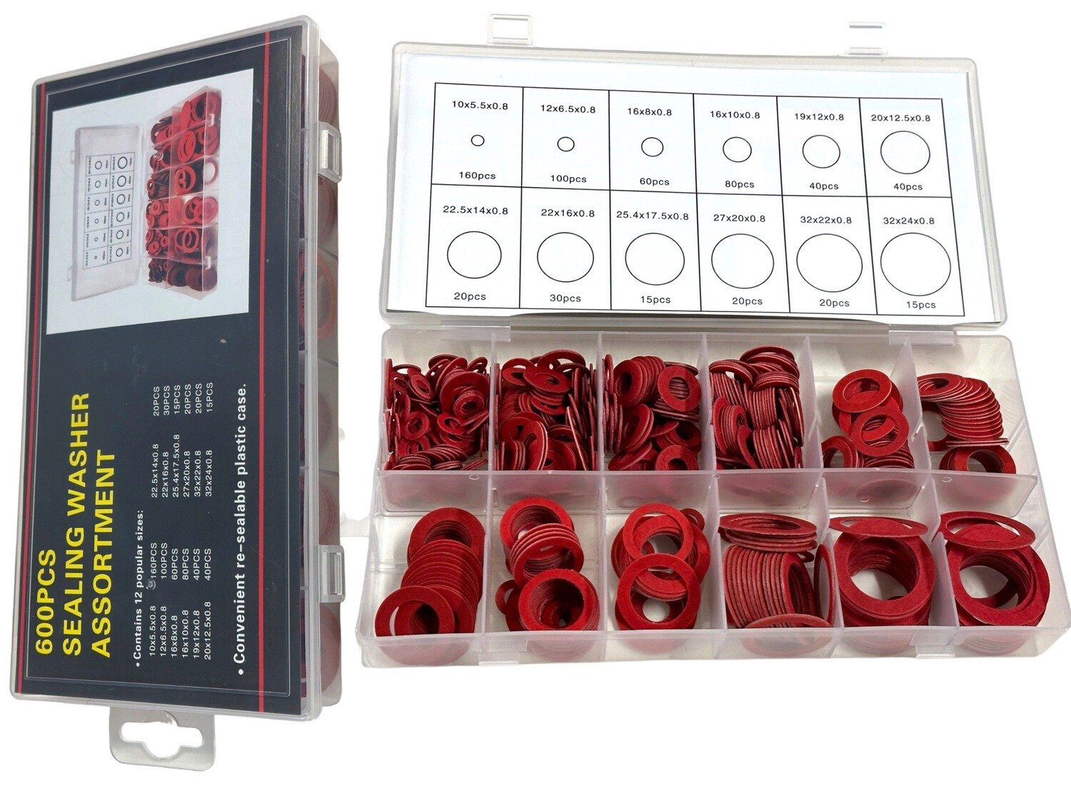 600 Piece Washers Fibre
