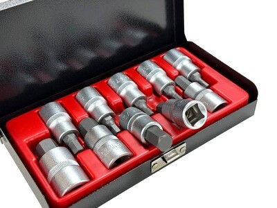 10pc hex socket set Imperial 1/2&quot; Drive
