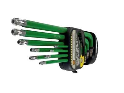 9pc Extra Long Arm Tamper Proof Torx Key Set