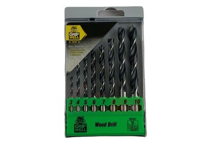 8 Piece Wood Drill Bit Set