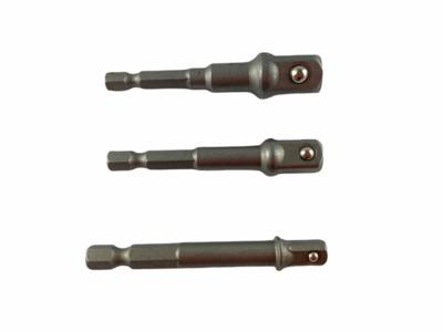 3 PC Power Extension Bar Drill Driver Drive 1/4, 3/8, 1/2 Socket