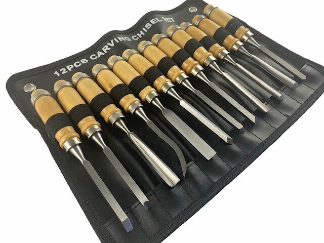 12Pc Wood Carving Chisels