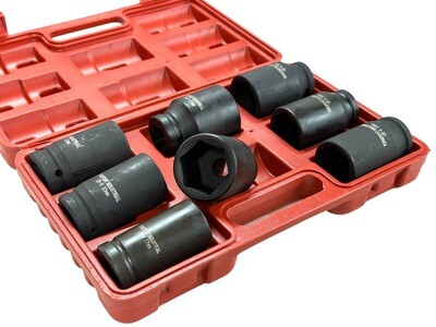8 Pc 3/4&quot; Dr Deep Impact Sockets Metric