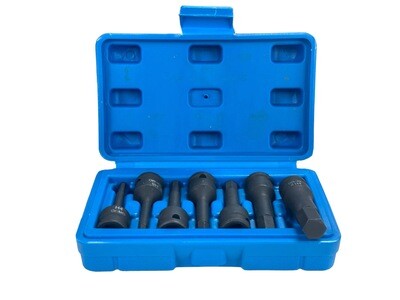 3/8” Dr Impact Hex Socket 7 Pc