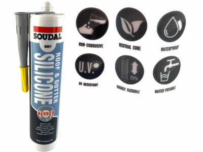300ml Silicone Roof &amp; Gutter Grey
