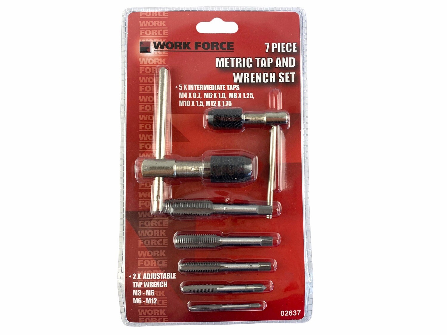 7 Piece Metric Tap and Wrench Set