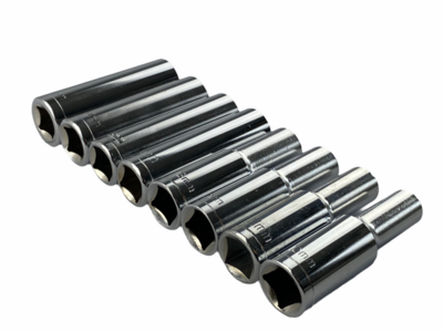 9 Pc 1/2” Dr Deep Socket Set Metric