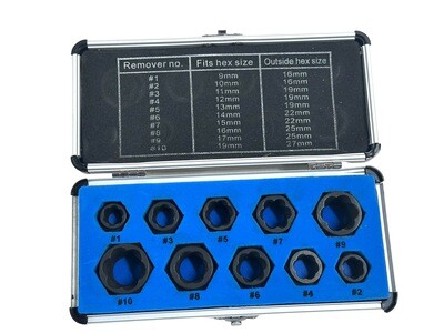 10 Pc Twist Sockets