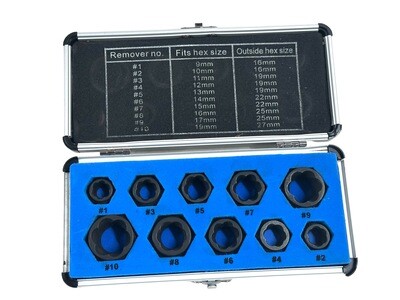 10 Pc Twist Sockets
