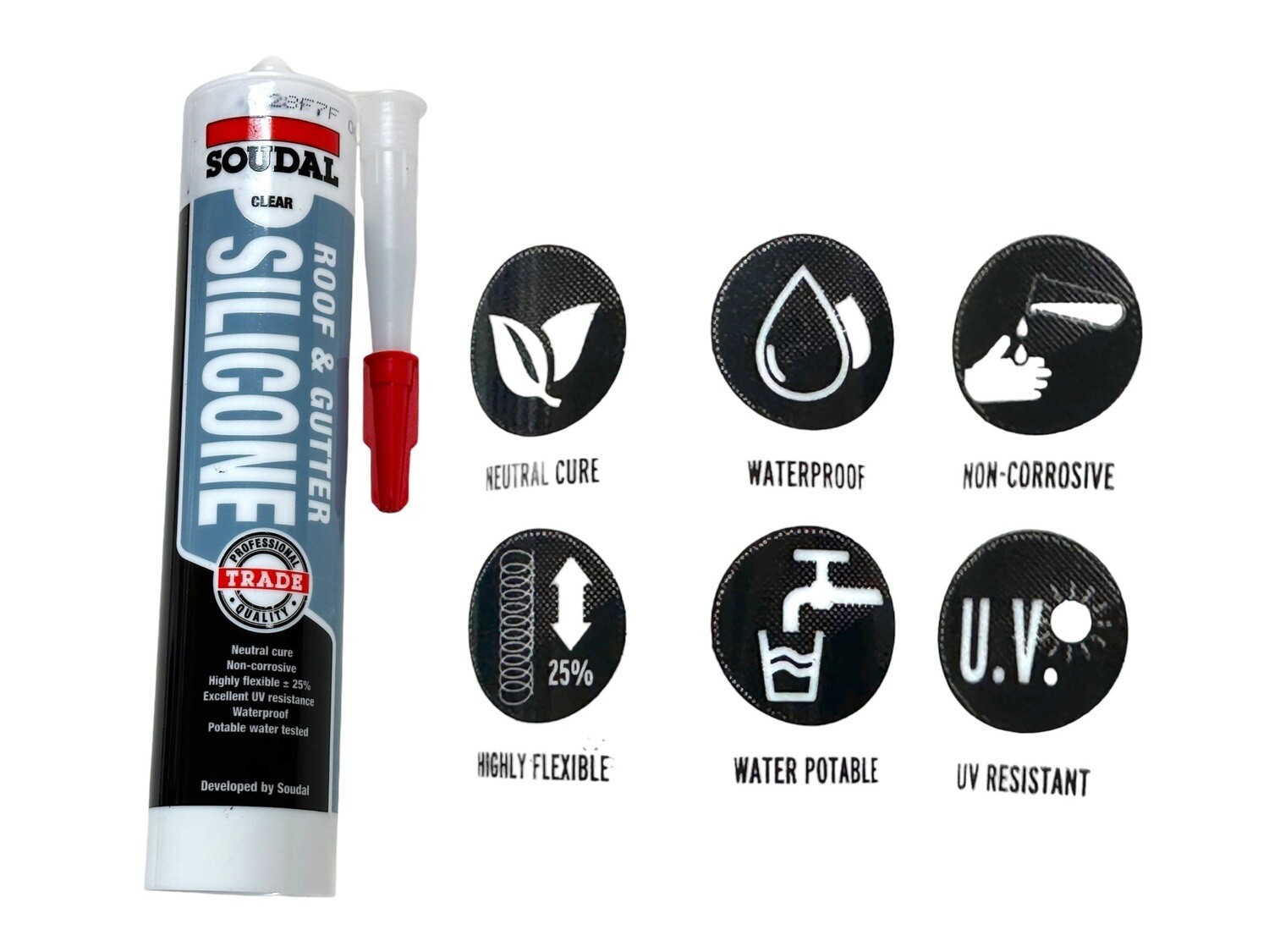 Silicone Roof and Gutter Clear 300ml