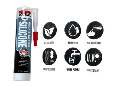 Silicone Roof and Gutter Clear 300ml