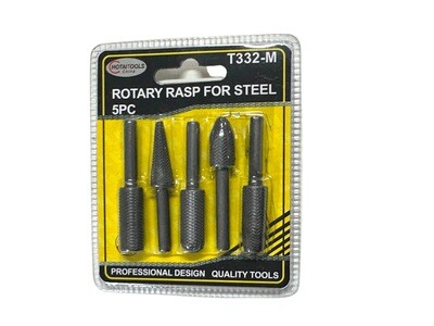 5 Piece Rotary Rasp Set