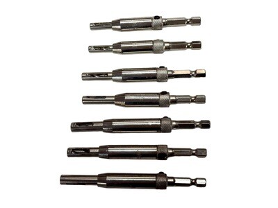 7 Piece Hinge Drill Bits