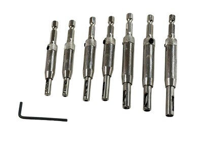 7 Piece Hinge Drill Bits