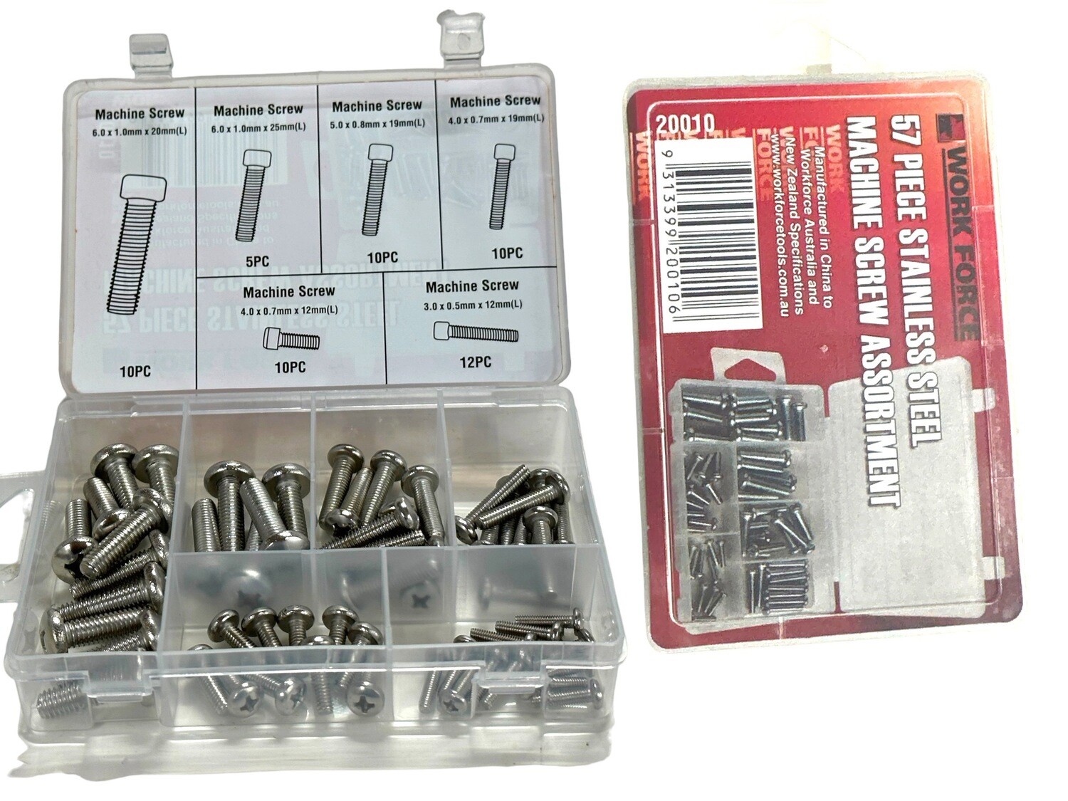 57 Piece Stainless Steel Mushroom Screw