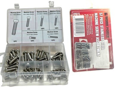 57 Piece Stainless Steel Mushroom Screw