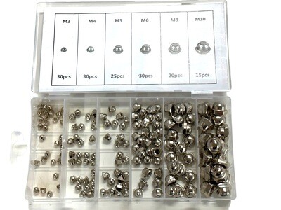 150 Pc Hex Cap Nut Assortment