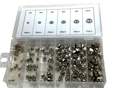 150 Pc Hex Cap Nut Assortment