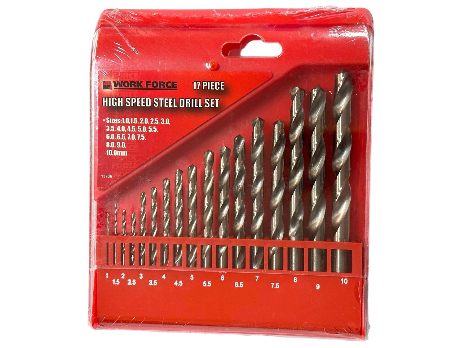 17Pc HSS Drill Bit Set Metric