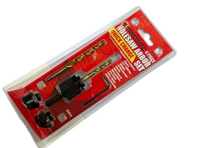 4Pc Hole Saw Arbor Kit